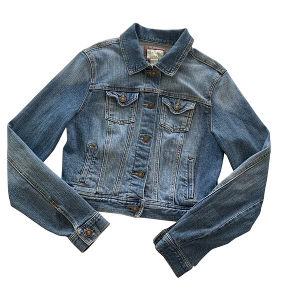 Via Penny Lane Reworked Apparel | Mac Miller Custom Graphic Denim Jacket Small - Picture 2 of 8